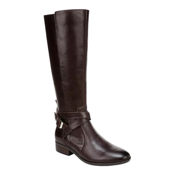 Naturalizer Women's Rena 2 Wide Calf Knee High Riding Boots Dark Brown Size 11 - Picture 1 of 5